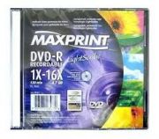 DVD-R com box de fabrica Maxprint *Unidade*