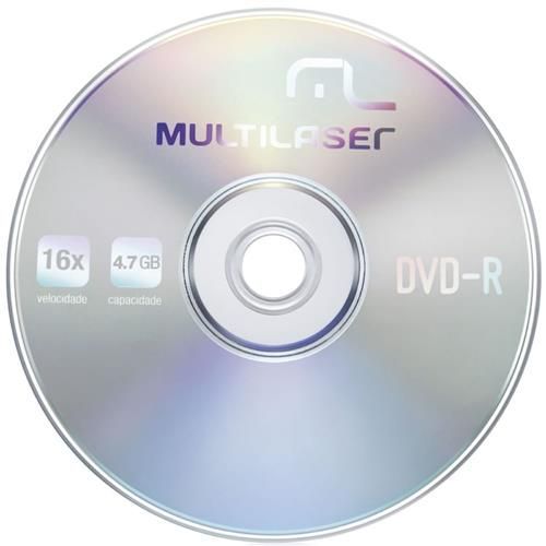 DVD-R Multilaser Sem Embalagem *Unidade*