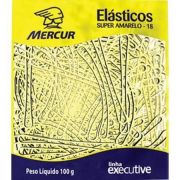 Elástico de Borracha Mercur N.18 Super Amarelo com 50 unidades
