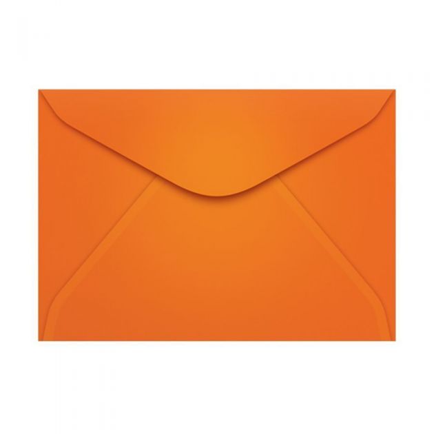 Envelope Carta Laranja Color Plus com 10 Unidades 114mm x 162mm