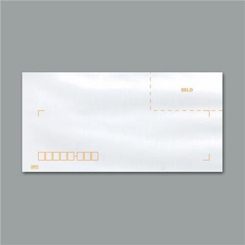 Envelope Ofício com CEP 11,4cm x 22,9cm com 100 Unidades Branco