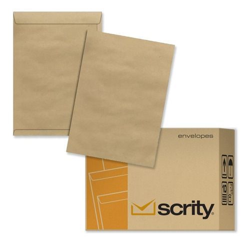 Envelope Saco 16,2cm x 22,9cm 80g com 250 Unidades Kraft