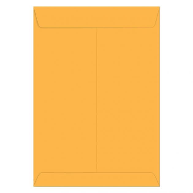 Envelope Saco 24cm x 34cm com 250 Unidades Ouro