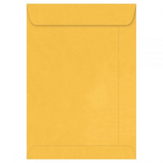 Envelope Saco 24cm x 34cm com 10 Unidades Ouro