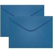 Envelope Visita Azul Royal Color Plus com 10 Unidades 72mm x 108mm