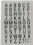 Etiqueta Adesiva Cartela Letras 15mm x 15mm Ref.606LET com 348 etiquetas