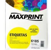 Etiqueta Ink-jet Maxprint 001 carta com 100 fls 6185