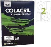 Etiqueta Jato para CD com 100 Folhas CC100CD Colacril