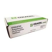 Etiqueta Matricial 107x48 02 carreiras caixa com 6.000 etiquetas Colacril