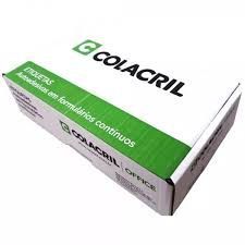 Etiqueta Matricial 128mm x74mm 01 carreira caixa com 2.000 etiquetas Colacril