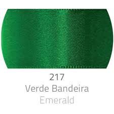 Fita de Cetim Verde Bandeira 15mm com 10 metros