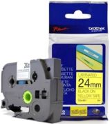 Fita para Rotulador Brother TZe-651 24mmx8m Original Preta e Amarela Brother