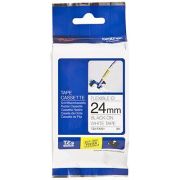 Fita para Rotulador Brother TZe-FX251 Original 24mm x 8m Flex Preta e Branca Brother
