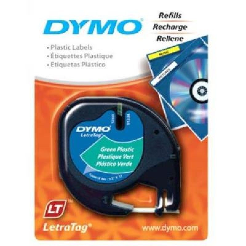 Fita para Rotuladora Dymo LetraTag Plástico / Plastic Verde / Green