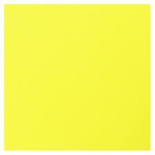 Folha de EVA 48x40cmx5mm Liso Amarelo/Yellow *Unidade*