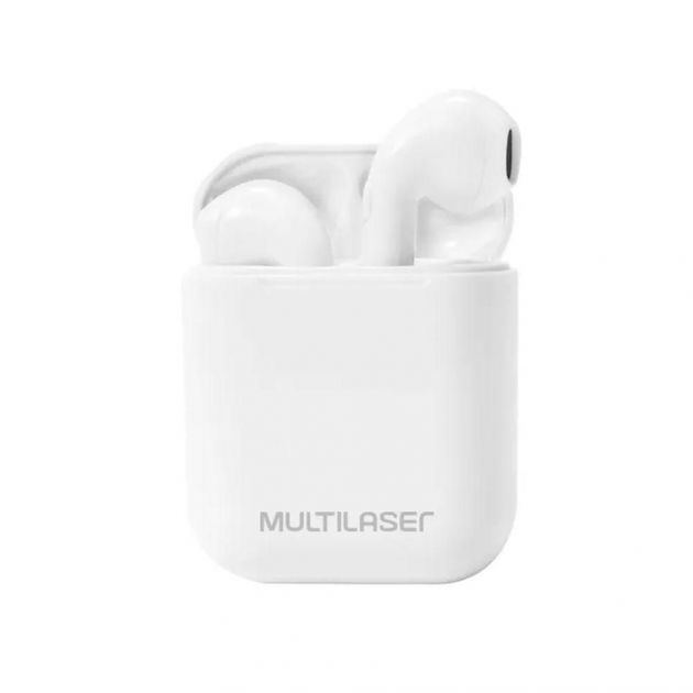 Fone de Ouvido Intra-auricular Bluetooth Multilaser TWS PH326 Airbuds Branco