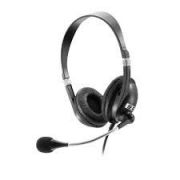 Fone de Ouvido com Microfone Headset Supra-auricular Multilaser Acoustic PH041 Preto