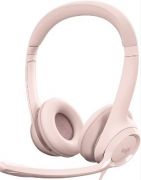 Fone de Ouvido com Microfone Headset Supra-auricular Logitech H390 Rosa