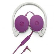 Fone de Ouvido com Microfone Headset Supra-auricular HP Casque H2800 Branco e Roxo