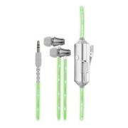 Fone de Ouvido com Microfone Intra-auricular Multilaser Luz de Led PH122 Verde