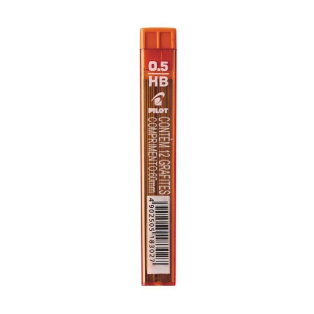 Grafite 0.5mm 2B com 12 unidades Super Preto Pilot