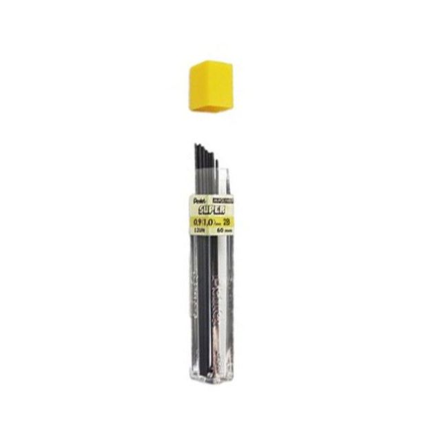 Grafite 0.9mm 2B com 12 unidades Super Preto Pentel
