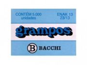 Grampos para Grampeador 23/13 Bacchi Galvanizado c/ 5000 unidades