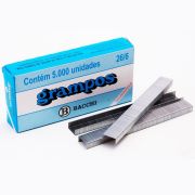 Grampos Galvanizados para Grampeador 26/6 com 5.000 unidades Bacchi