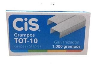 Grampos Galvanizados para Grampeador TOT-10 com 1.000 unidades