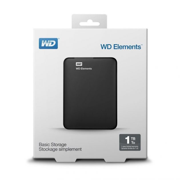 HD externo Basics storage Wd Elements 1TB Western Digital