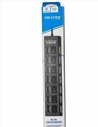 Hub USB 2.0 7 portas com Interruptor suporta 500GB LEY-02 Lehmox