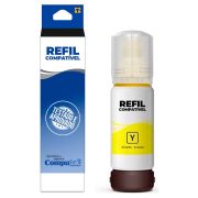 Refil de Tinta Compatível com HP Vivera Color 100 ml Corante - Amarelo / Yellow