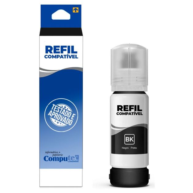 Refil de Tinta Compatível com HP Vivera Color 100 ml Corante - Preto / Black