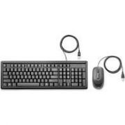 Teclado e Mouse com Fio HP Wired Keyboard 160 USB Preto