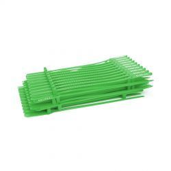 Lacres de Segurança plastico numerados verde 16 cm pct c/ 100 unidades Plastef