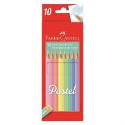 Lápis de Cor Faber Castell Pastel com 10 Cores
