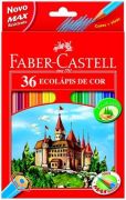 Lápis de Cor Faber-Castell Sextavado com 36 Cores