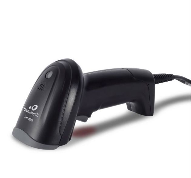 Leitor Código de Barras com Fio e sem Suporte USB 1D Bematech BR400i Preto
