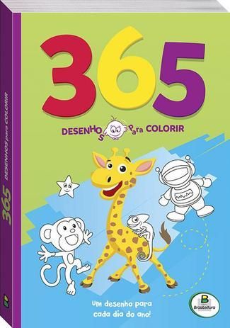 Livro 365 Desenhos para Colorir Verde Todolivro