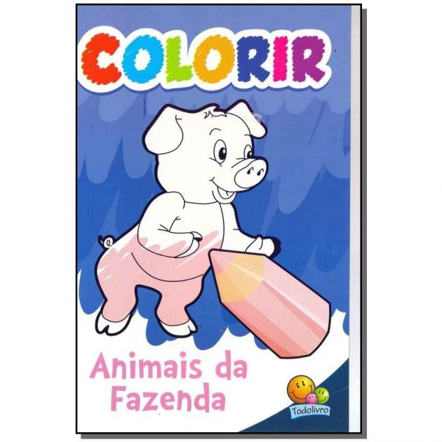 Livro para Colorir Animais da Fazenda Todolivro