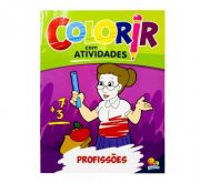 Livro para Colorir com Atividades Profissões Todolivro