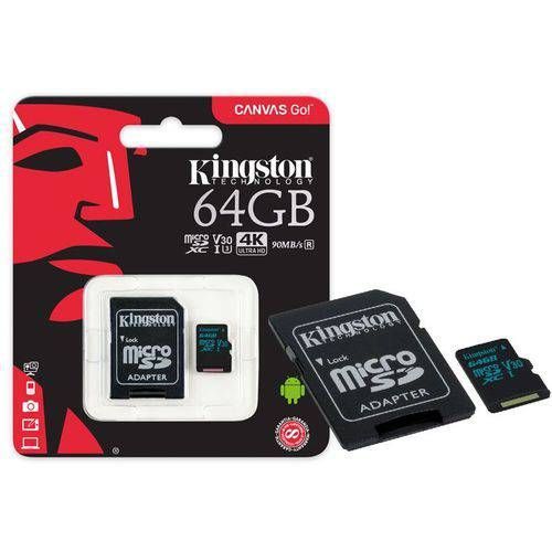Cartão de Memória Micro SD Class 10 64gb SDCG2 com Adaptador Kingston