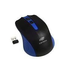 Mouse sem Fio C3tech M-W20 Receptor Nano USB Preto e Azul
