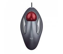 Mouse com Fio Logitech Trackman Trackball USB Prata