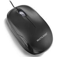 Mouse com Fio Multilaser MO255 USB Óptico 1200 DPI Box Preto