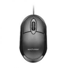 Mouse com Fio Multilaser MO300 USB Óptico 1200DPI Classic Box Preto