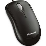 Mouse com Fio Microsoft USB 1000 DPI P58-00061 X18-21316-02 Basic Ambidestro Preto