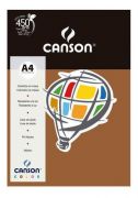 Pape Color Canson A4 120g 15 Folhas Chocolate Ref 66661273