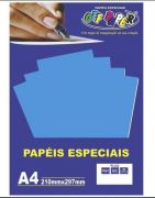 Papel Color Plus Off Paper A4 120g 20 Folhas Azul