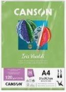 Papel Iris Vivaldi Color Canson A4 120g 25 Folhas Maca Verde Ref 66661552